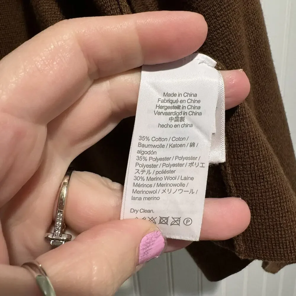 J Crew Eloise Sweater Blazer Brown Size Small - Picture 5 of 6